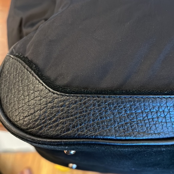 DKNY Oversized Nylon Leather and Suede Tote - Picture 9 of 14